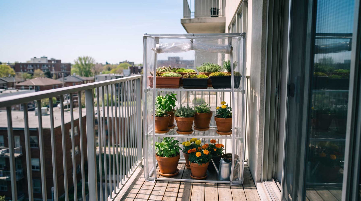 Balcony greenhouse