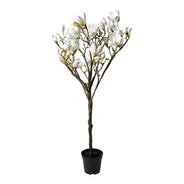 Artificial Magnolia Tree H120 cm - White