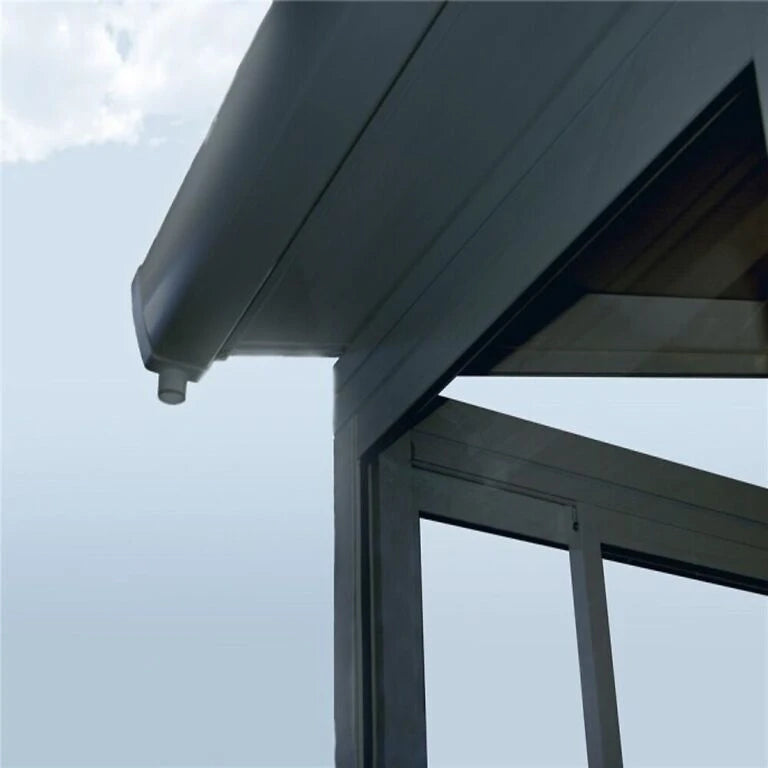 Sanremo 13 ft. x 14 ft. Solarium Kit - Grey Structure & Hybrid Panels