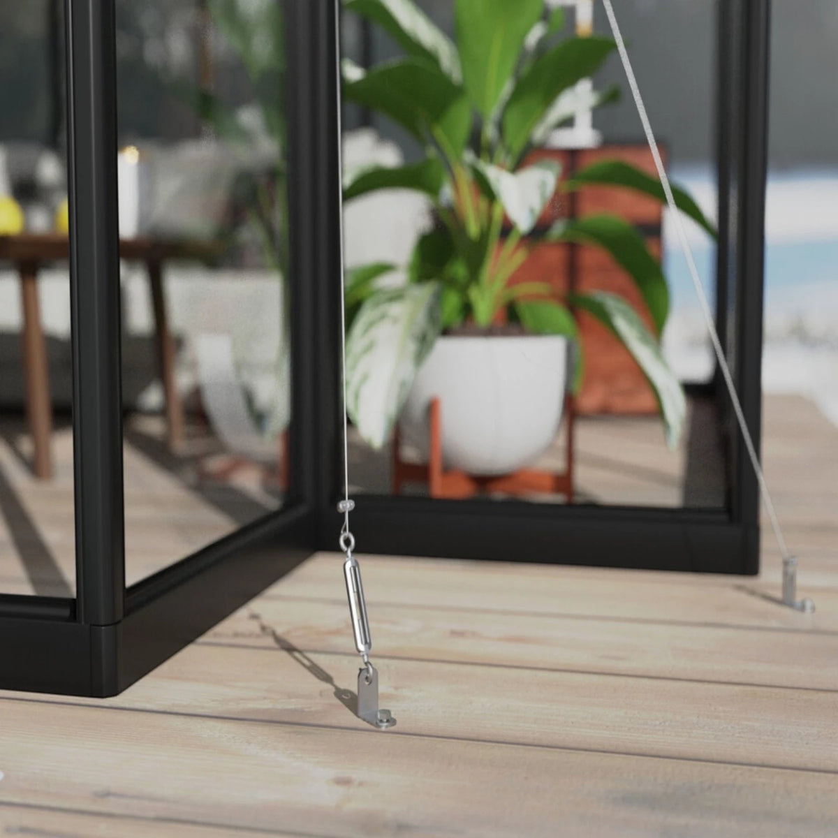 Triomphe 13ft. x 15ft. Greenhouse Kit - Black Structure & Clear Panels