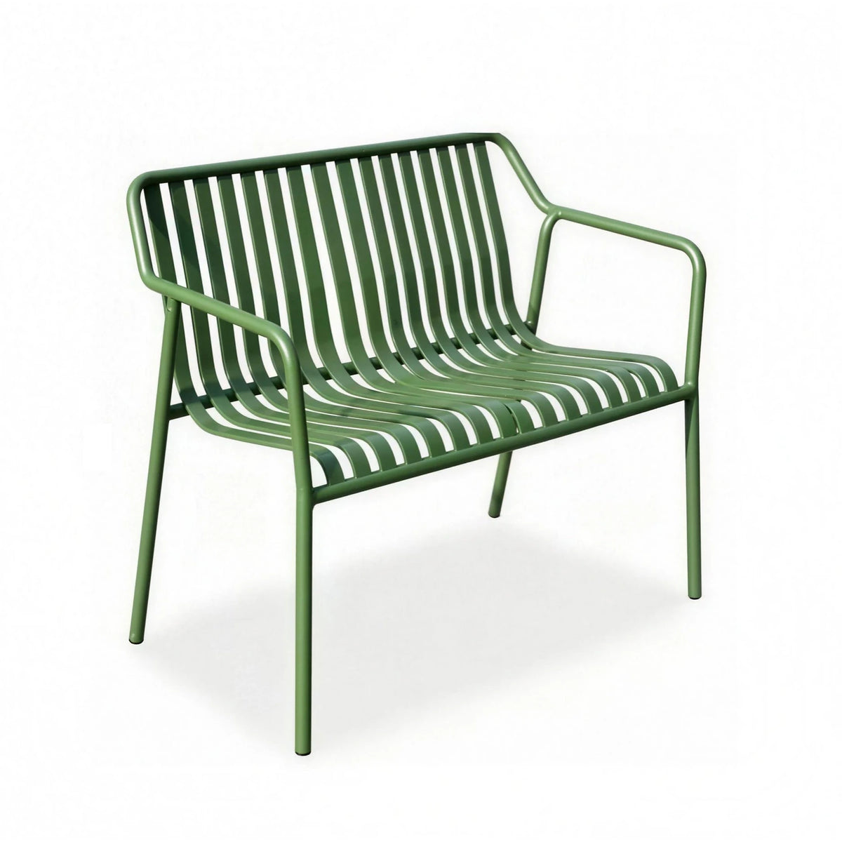 Aluminium Garden Bench 115 x 58 x 82 cm - Green