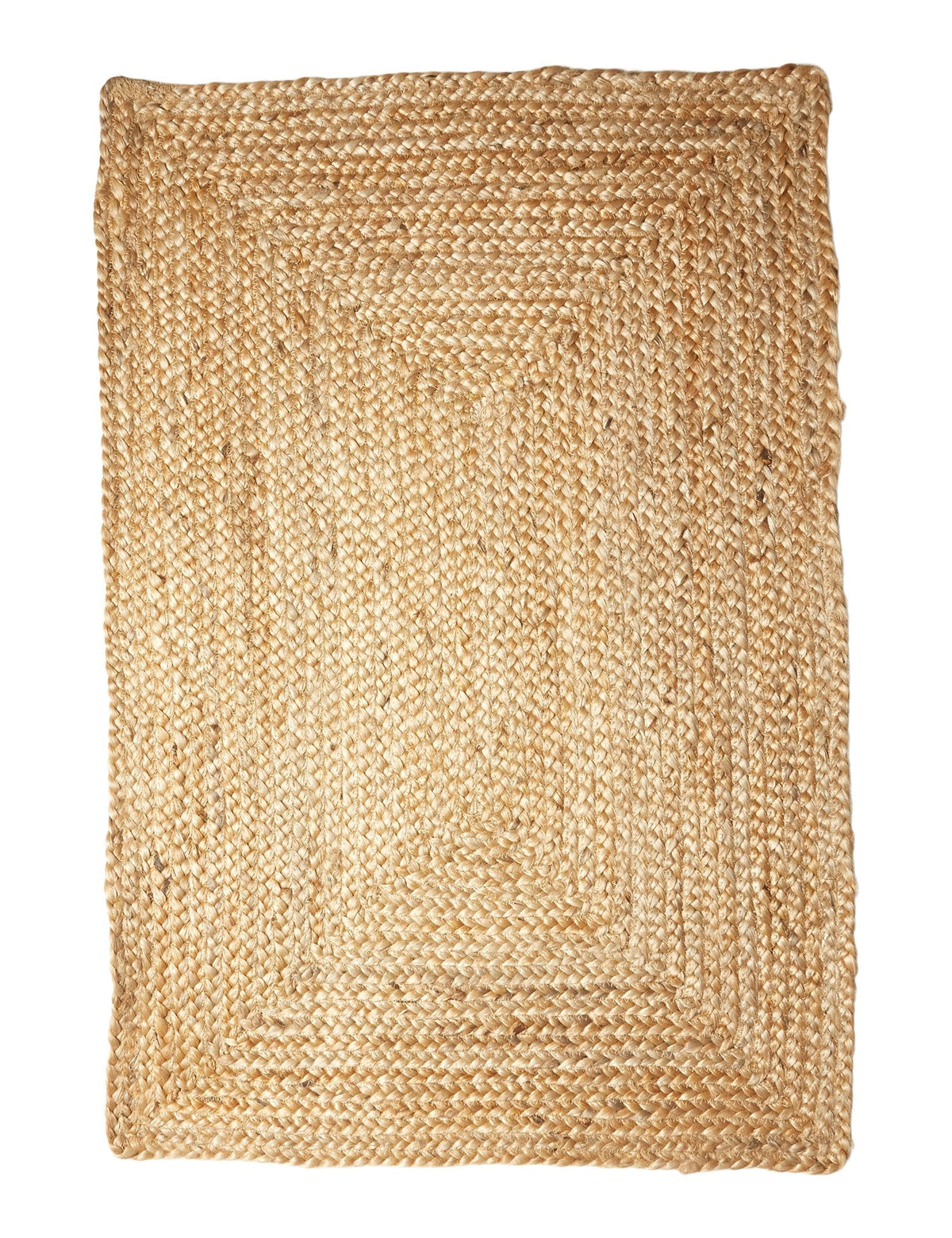 Braided Jute Mat 50 x 70 cm - Natural