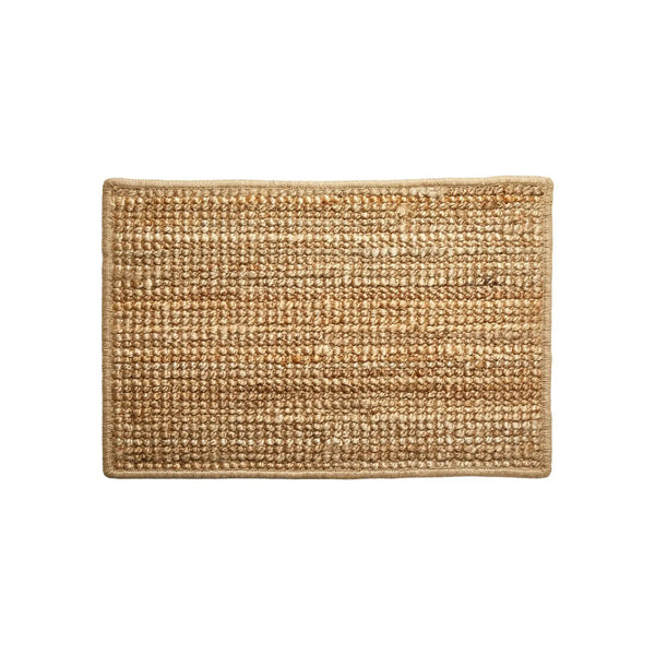 Bouclé Jute Rug with Latex Backing 50 x 70 cm - Natural