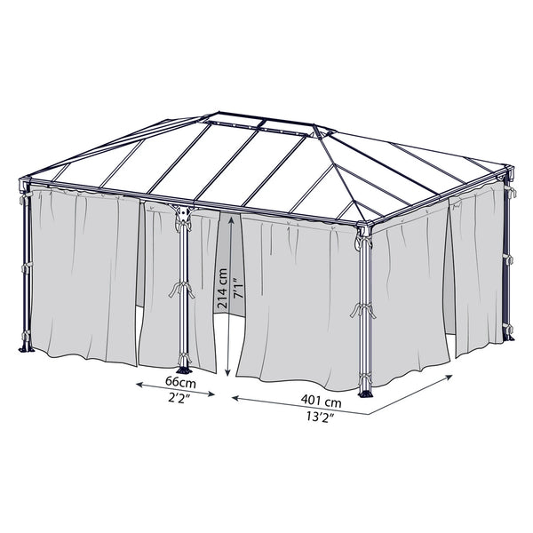 Netting Set for Martinique 5000 & Milano 4300 Gazebos