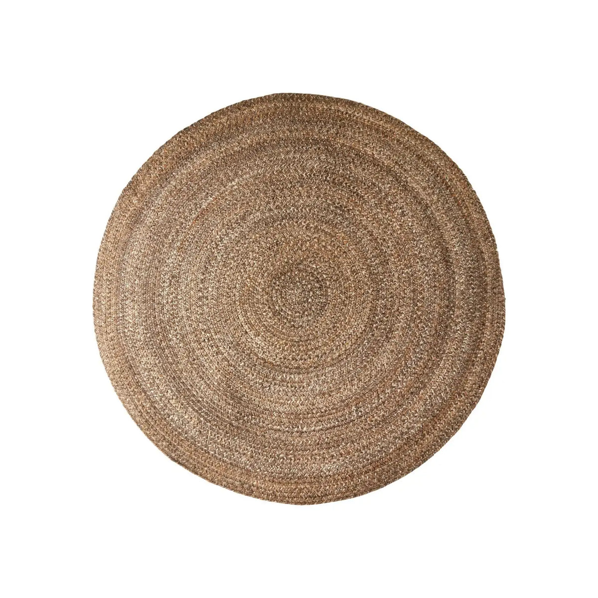 Hand-Woven PET Rug Ø120 cm - Brown