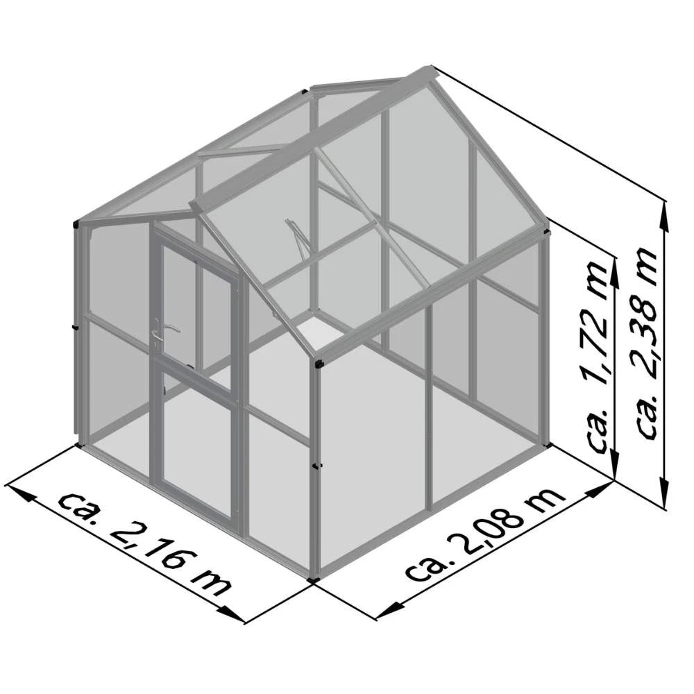 Greenhouse Galant II, only polycarbonate, blank