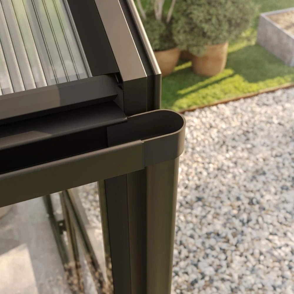 Greenhouse Galant II, only polycarbonate, anthracite-grey