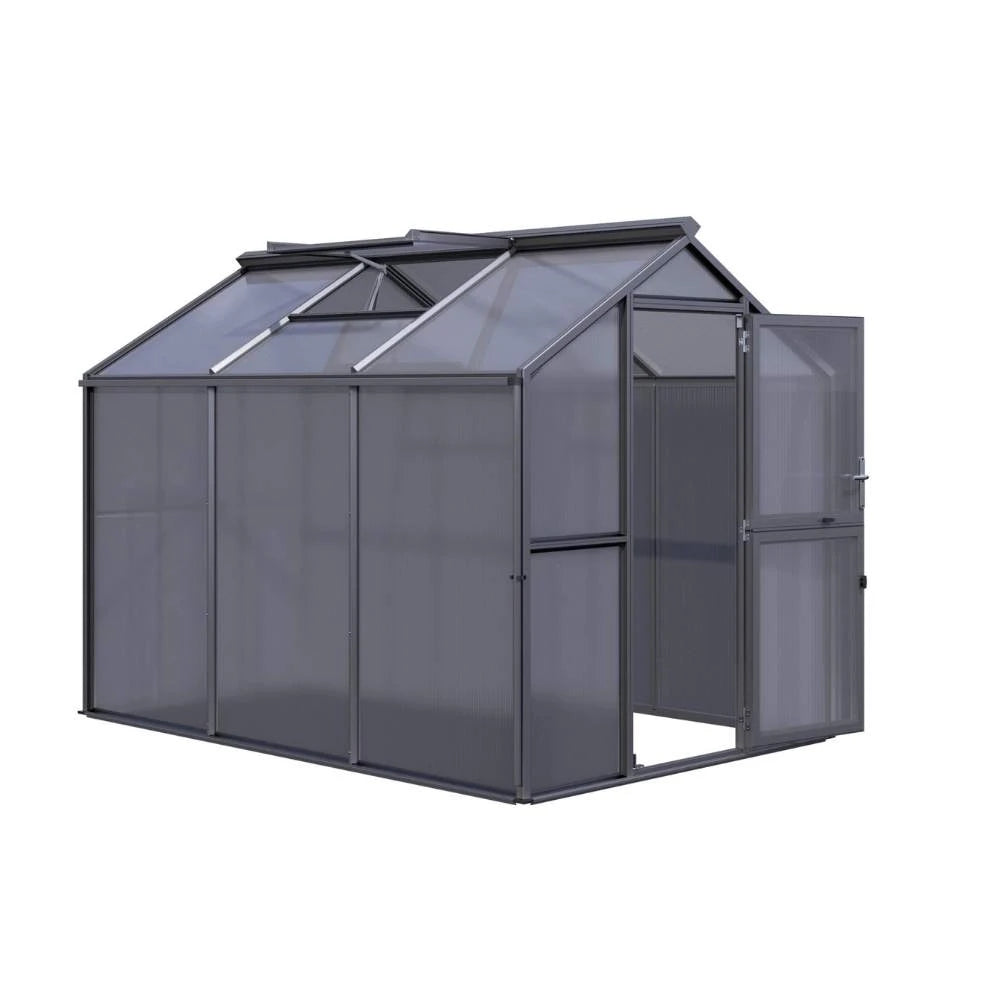 Greenhouse Galant III, only polycarbonate, anthracite-grey