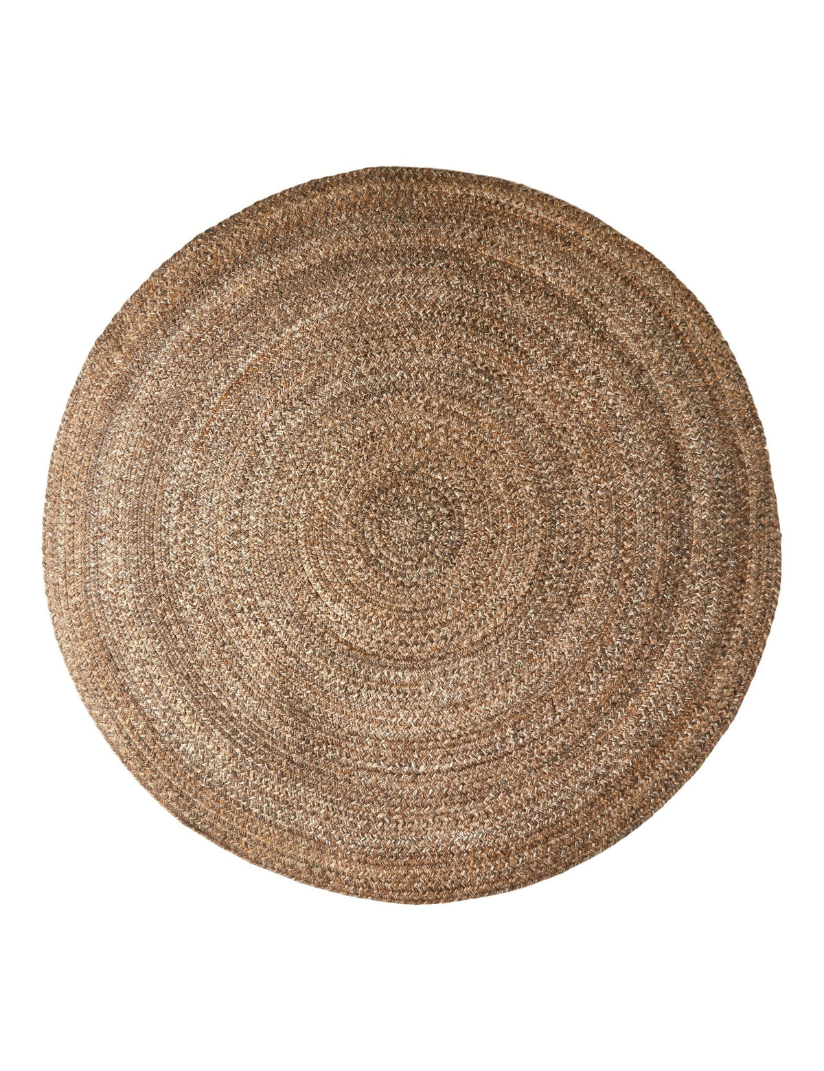 Hand-Woven PET Rug Ø120 cm - Brown