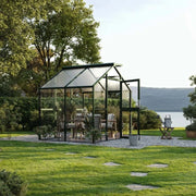 Greenhouse Novum II, 4 mm glass + polycarbonate, fir green