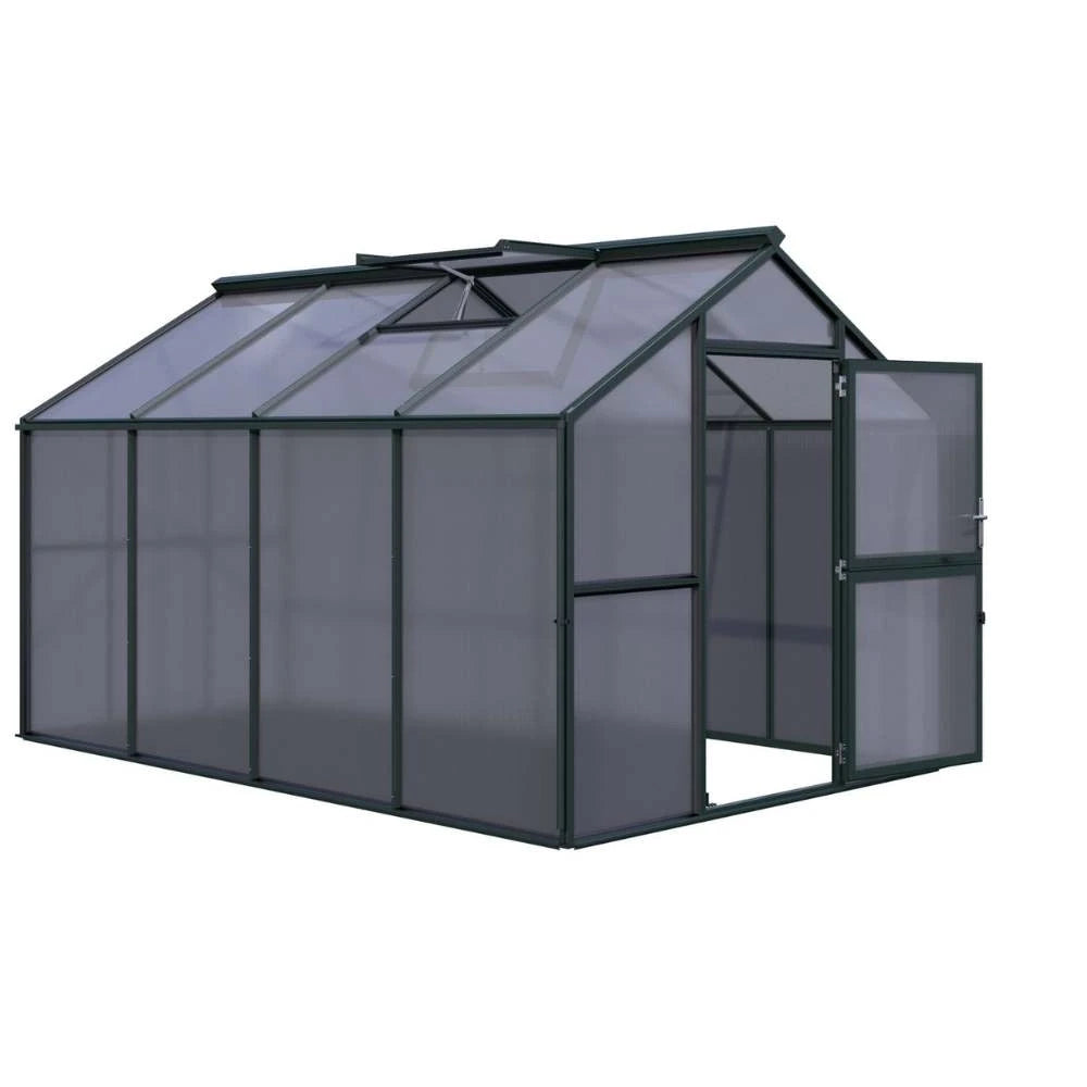 Greenhouse Novum IV, only polycarbonate, fir green