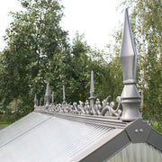 Ridge onamentation for greenhouse type II, anthracite-grey
