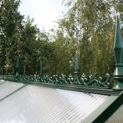Ridge onamentation for greenhouse type III, moss green