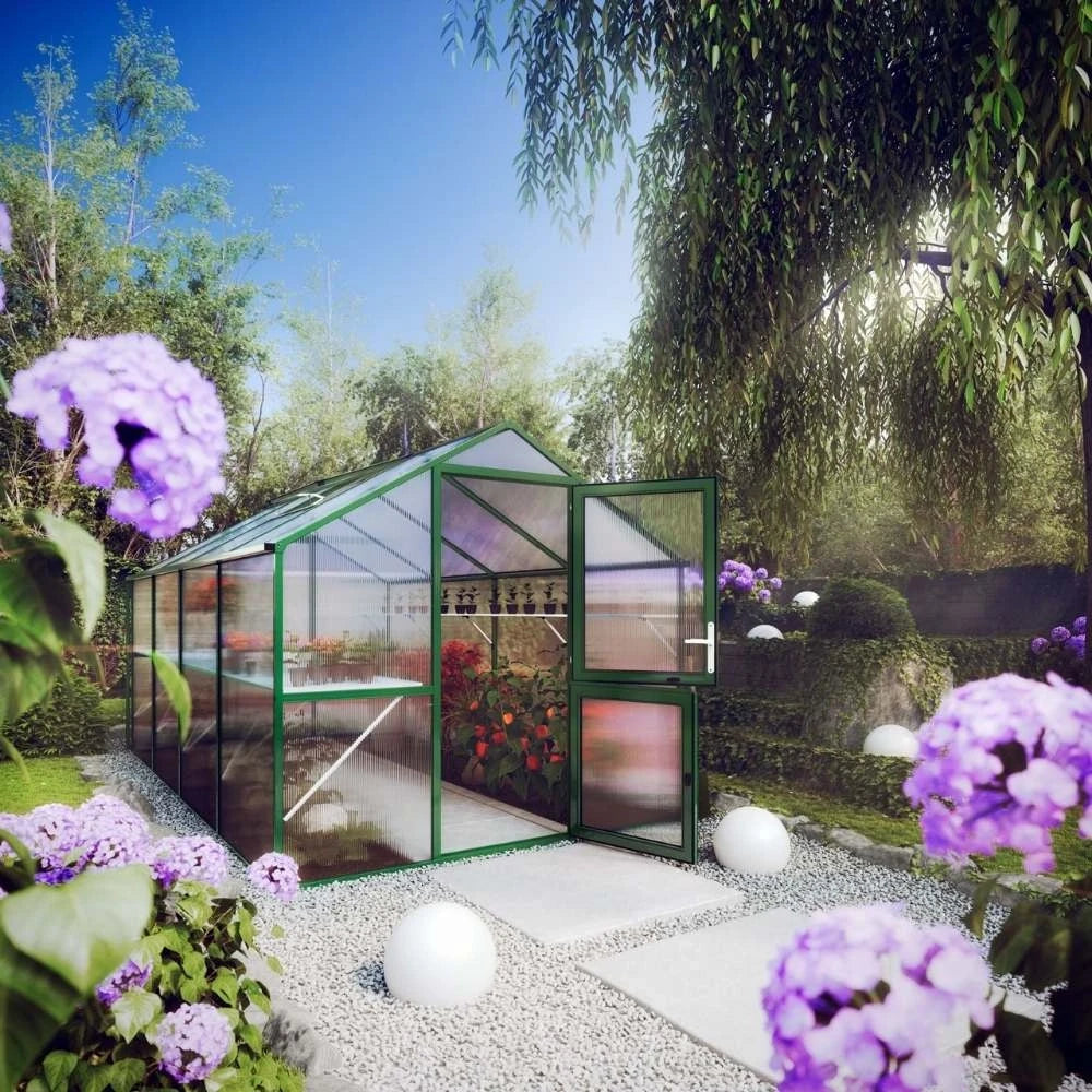 Rose IV Moss Green Greenhouse KGT – Large Green Garden Room